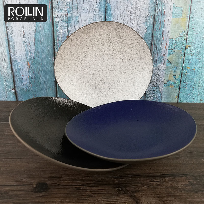 High Quality 5 Star Hotel Use Deep Plate Round Plate Ceramic Plate