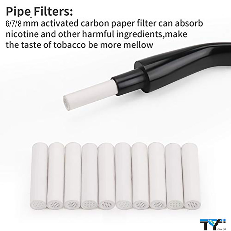 9mm 6mm 7mm Ceramic Cigarette Smoking Activated Charcoal Pipe Filters