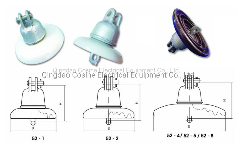 ANSI 52-1 Clevis Type Ceramic Insulator/ Suspension Insulator