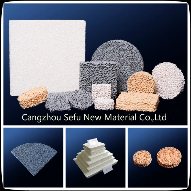 Foundry Ceramic Foam Filter Silicon Carbide Zirconia Alumina