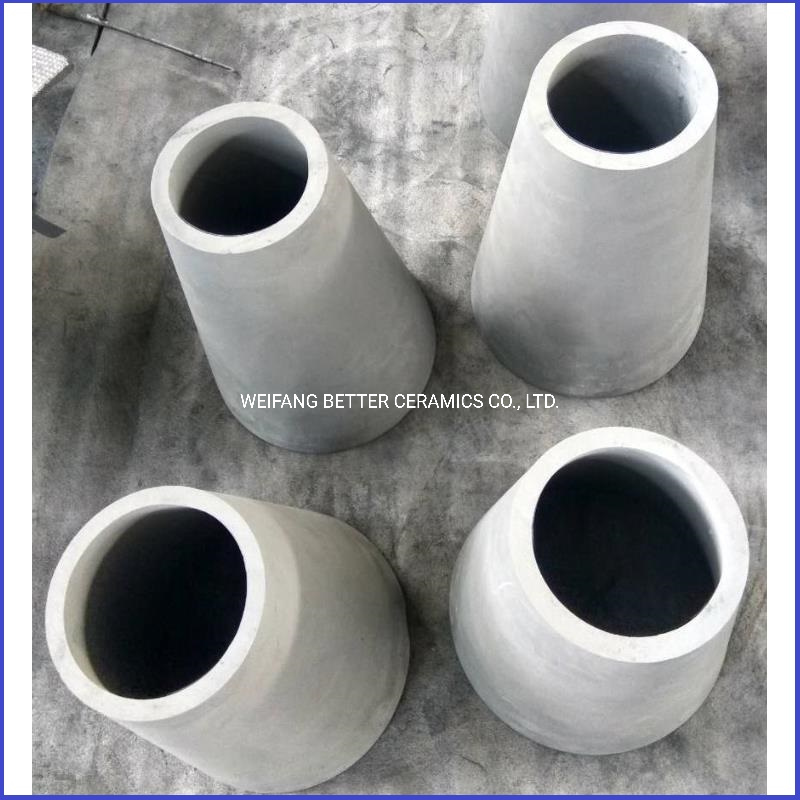 High hardness and refractory ceramic Sisic liner