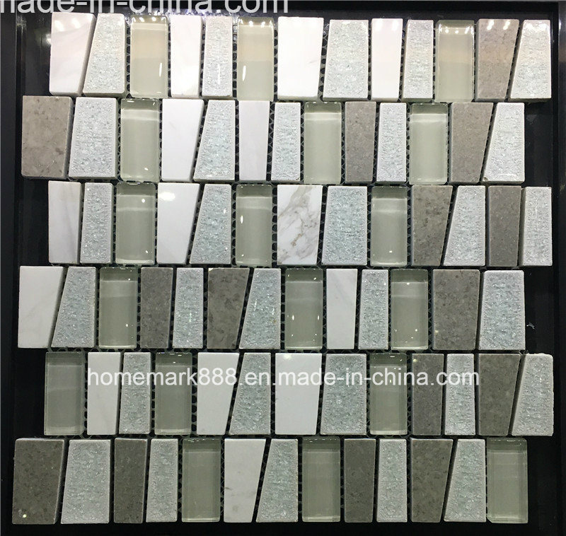 8mm Thickness Good Quality Ice Crack Ceramic Mosaic for Morocco