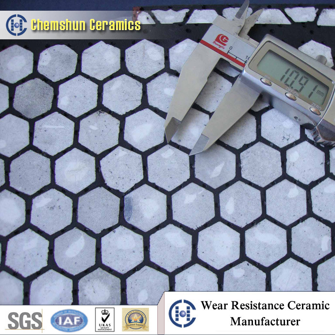 Rubber Ceramic Moulded Wear Plate as Ceramic Wear Panels