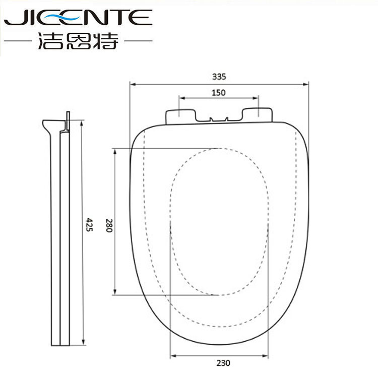 Square Toilet Seat for Wc Ceramic