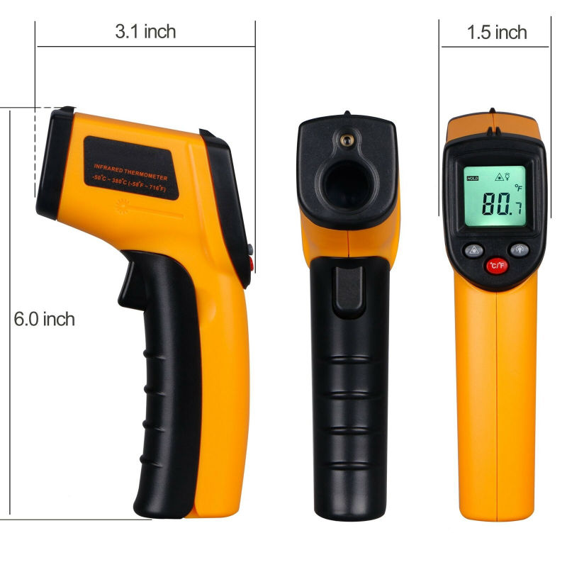New High Quality Industrial Laser Digital Infrared Thermometer Price Low Gun