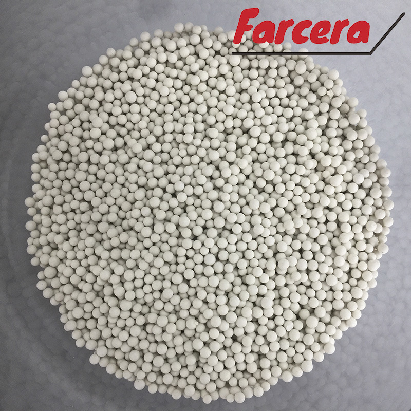 Ceramic Ball Catalyst Support Treated with Liquefied Petroleum Gas