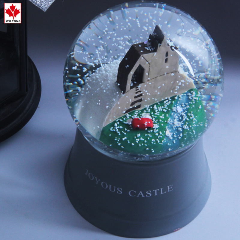 Custom Resin Indoor Christmas Decoration Music Snowball