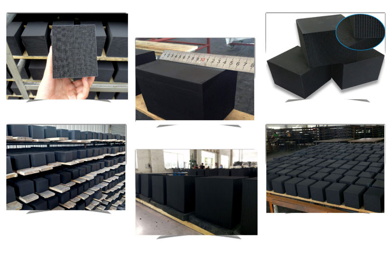 50X50X50mm Cube Honeycomb Activate Carbon for Gas Treatment