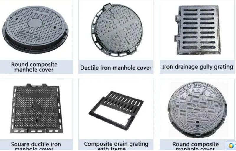 Gas Burner Factory Steel Supply Ductile, Casting, Iron, Manhole Drain Cover with OEM Services