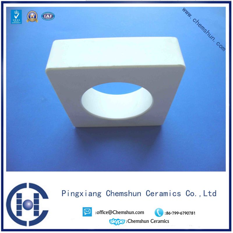 92% Alumina Ceramic Brick with Hole From Industry Ceramic Manufacturer