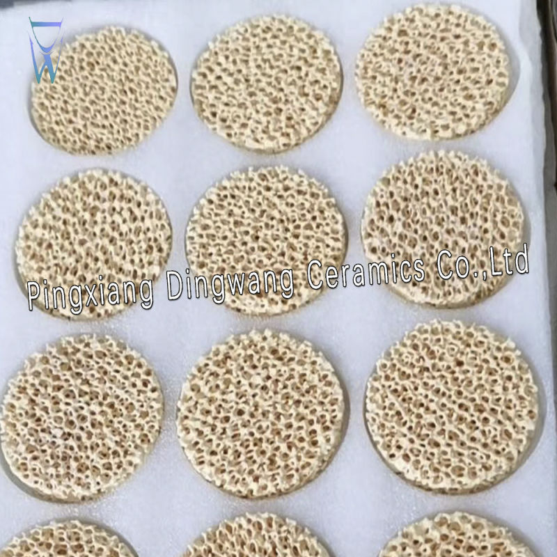 Alumina, Silicon Carbide, Zirconia Porous Ceramic Foam Filter