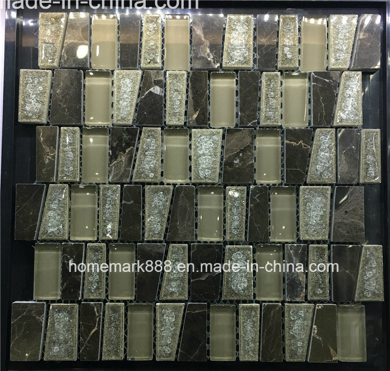 8mm Thickness Good Quality Ice Crack Ceramic Mosaic for Morocco