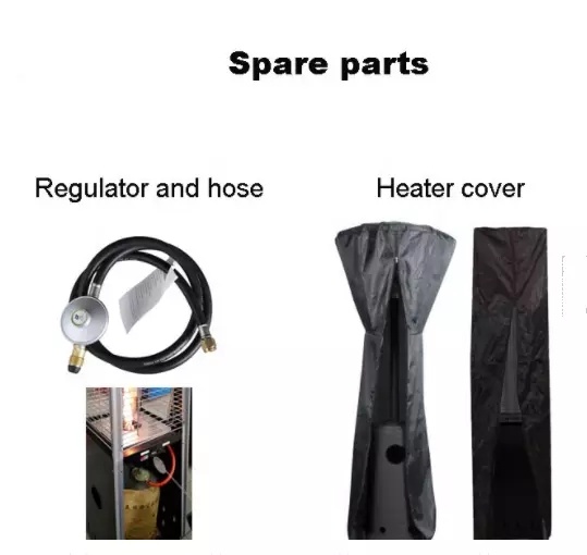 Gas Patio Heater Graden Stainless Steel Modern Style Outdoor Patio Heater
