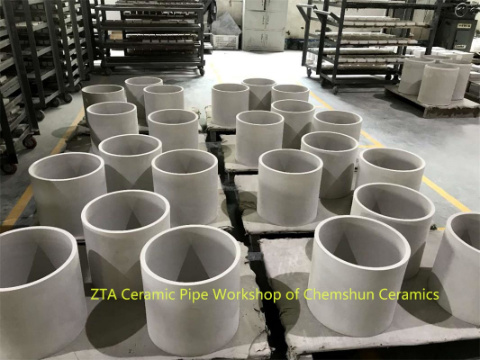 Alumina Ceramic Lined Pipe From Ceramic Factory Supplier