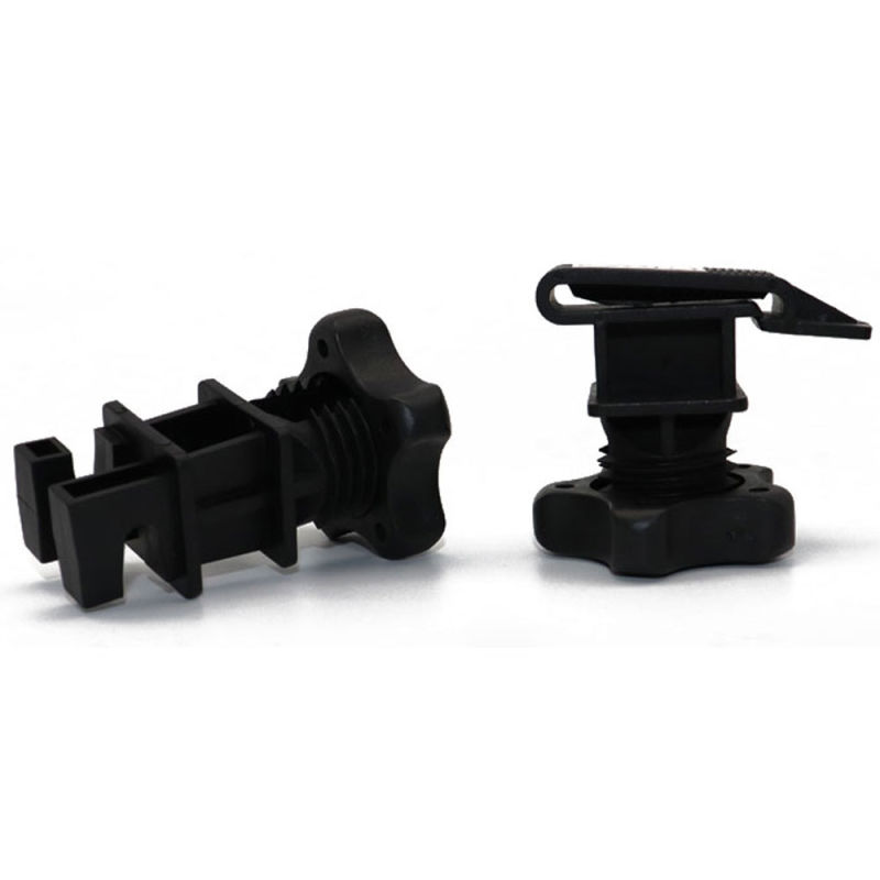 Black Screw-Tight Round Post Insulator for Farming and Garden Fence