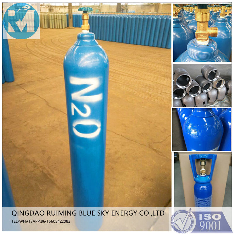 Medical Nitrous Oxide N2o Gas Cylinder Laughing Gas Filling in Gas Cylinder