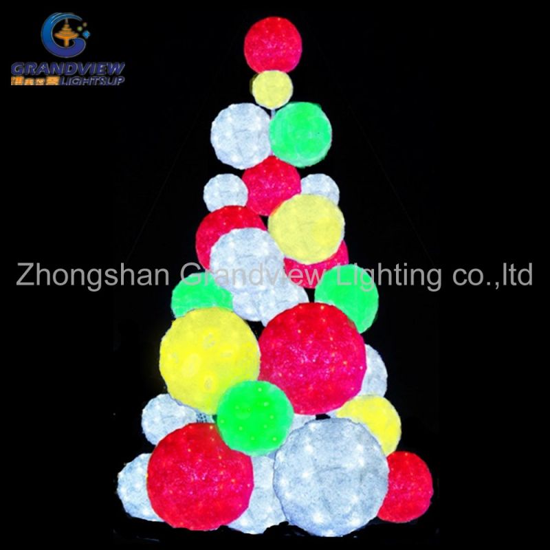 Colorful Square Christmas Tree Light Christmas Ball Lights for Holiday Decoration