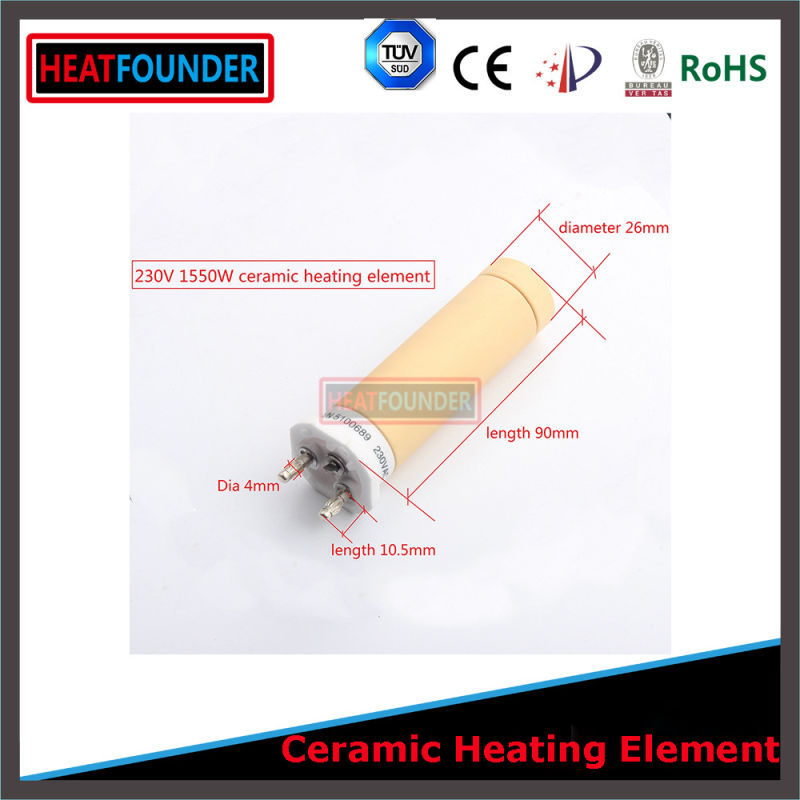 1.65kw+1.65kw Ceramic Heating Element for Hot Air Blower
