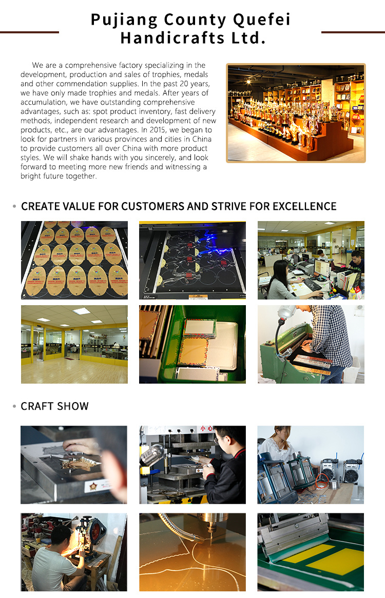 Star Design Aluminum Plaque Factory Direct Sales Awards Supplies