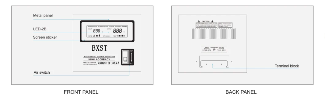 Bx-Vrd20-M Servo Motor High Power Voltage Protector Voltage Stabilizer Voltage Regulator