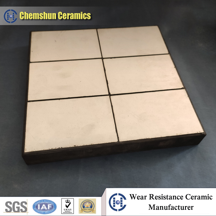 Rubber Ceramic Moulded Wear Plate as Ceramic Wear Panels