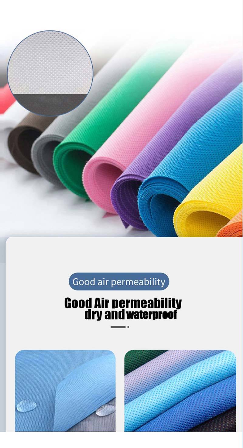 SMS Hydrophobic Water-Proof Nonwoven Fabric Manufacturer for Diaper Raw Materials