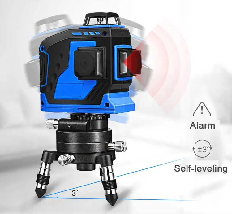 532nm/520nm 360 12 Lines 3D Rotary Self-Leveling Laser Auto Leveling Laser Level