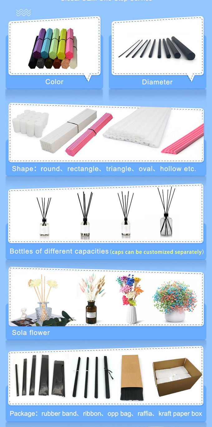 Mix Color 3mm Aromatic Reed Diffuser Stick