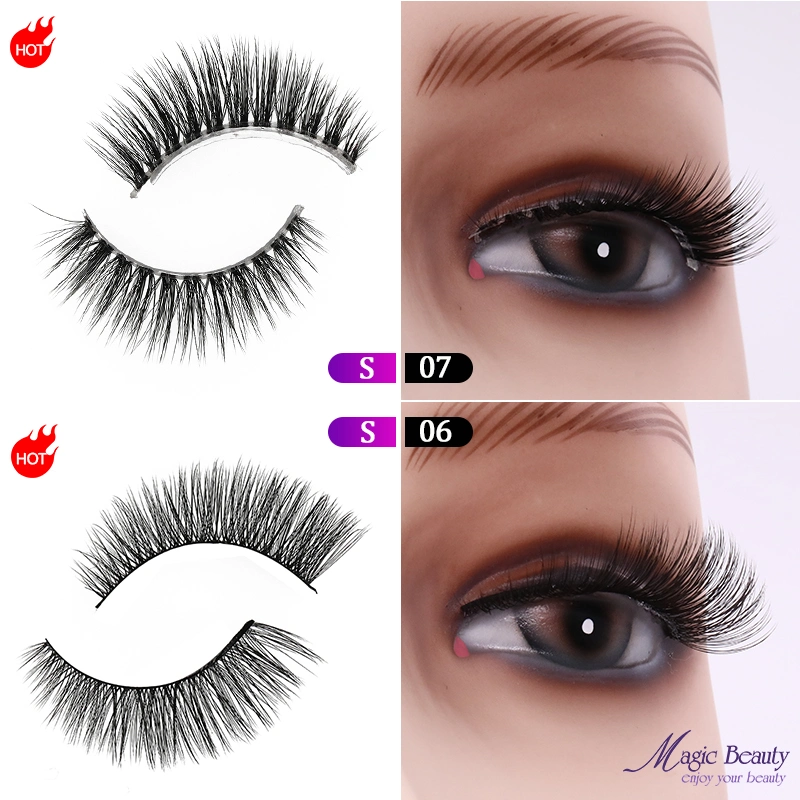 Private Label PBT Fiber Synthetic Fiber Silk Lashes Faux Mink Lashes with Top Quality