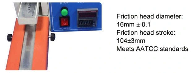 Dyeing Fabric Electronic Rubbing Fastness Tester In Dry/Wet State-Crockmeter