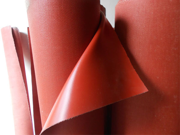 Red Silicone Fabrics, Silicone Fabrics, Glassfiber Coat Silicone