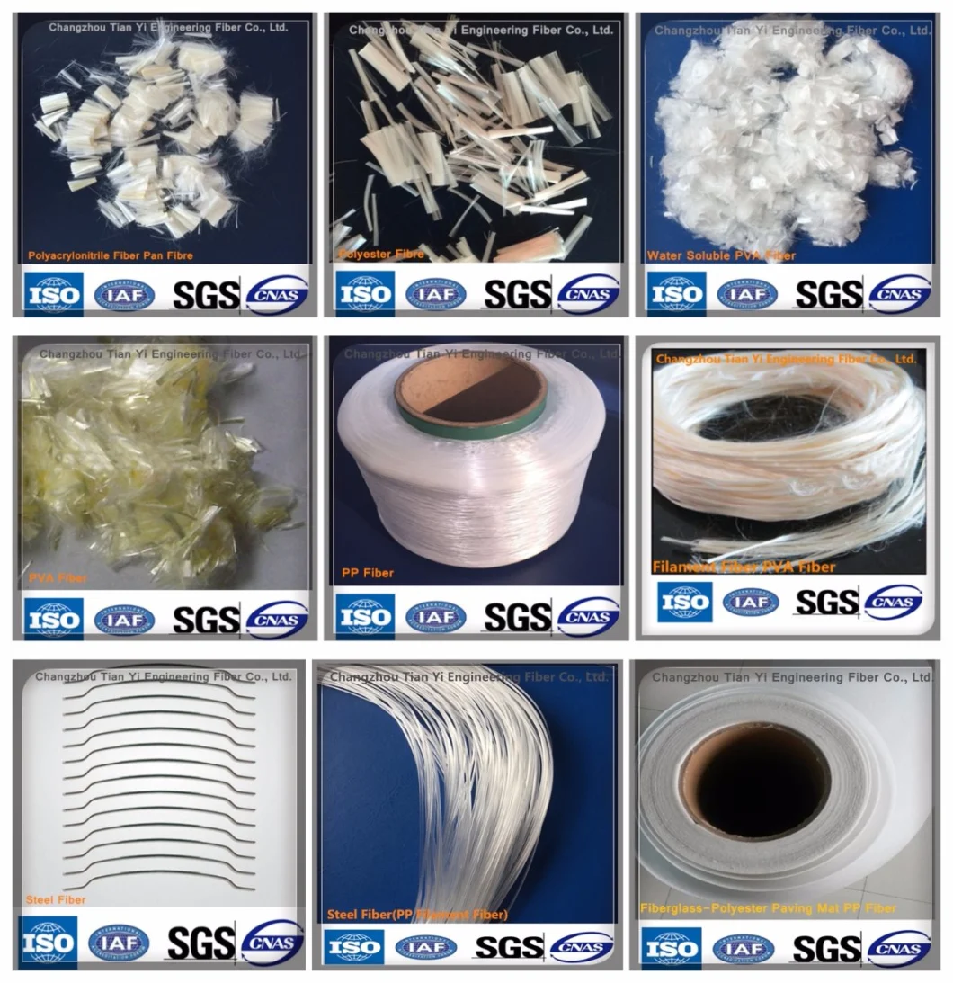 PP Macro Fiber Used for Building Material Synthetic Fiber with SGS, ISO
