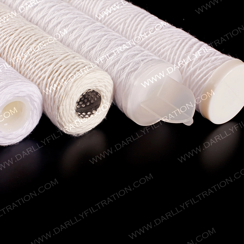 Darlly 40 Inch 5 Micron Cotton Wound Polypropylene Filter for Chemical Filtration