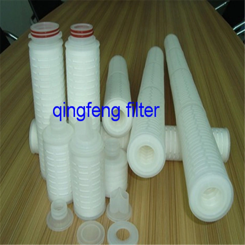 0.2 Micron 10 Inch Hydrophilic Pes Pleated Filter Cartridge for Beer and Wine
