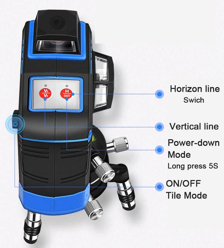 Wide Application 360 12 Lines 3D Rotary Self-Leveling Laser Auto Leveling Laser Level