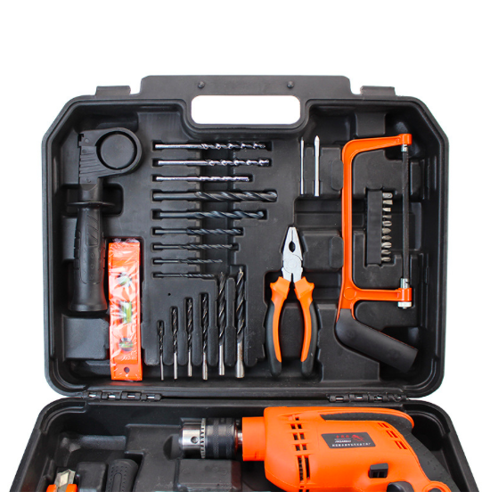 Power Tools Set Powerful Impact Drill Tool Set with Hand Tools