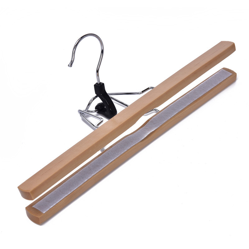 Extension Wood Wig Hanger as Clip Clothing Wooden Hanger