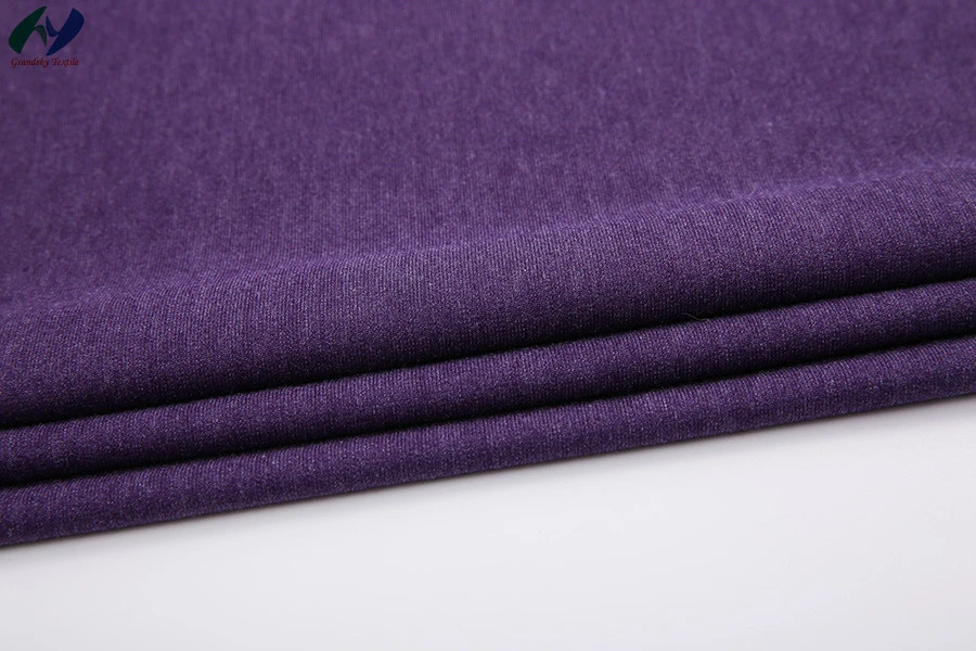 Natural Antibacterial Polyester Bamboo Plain Fabric by Warp Knitting