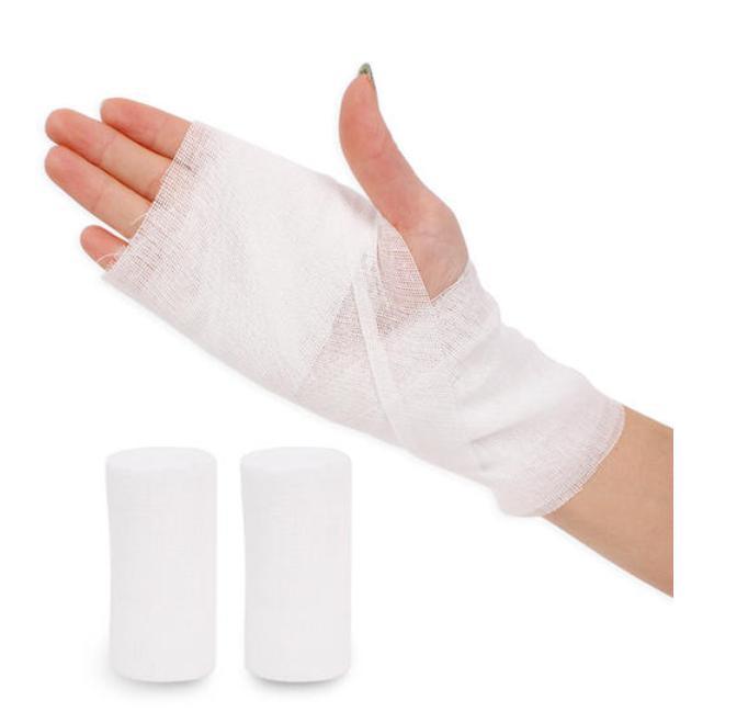 Medical Absorbent Cotton Crinkle Gauze Bandage