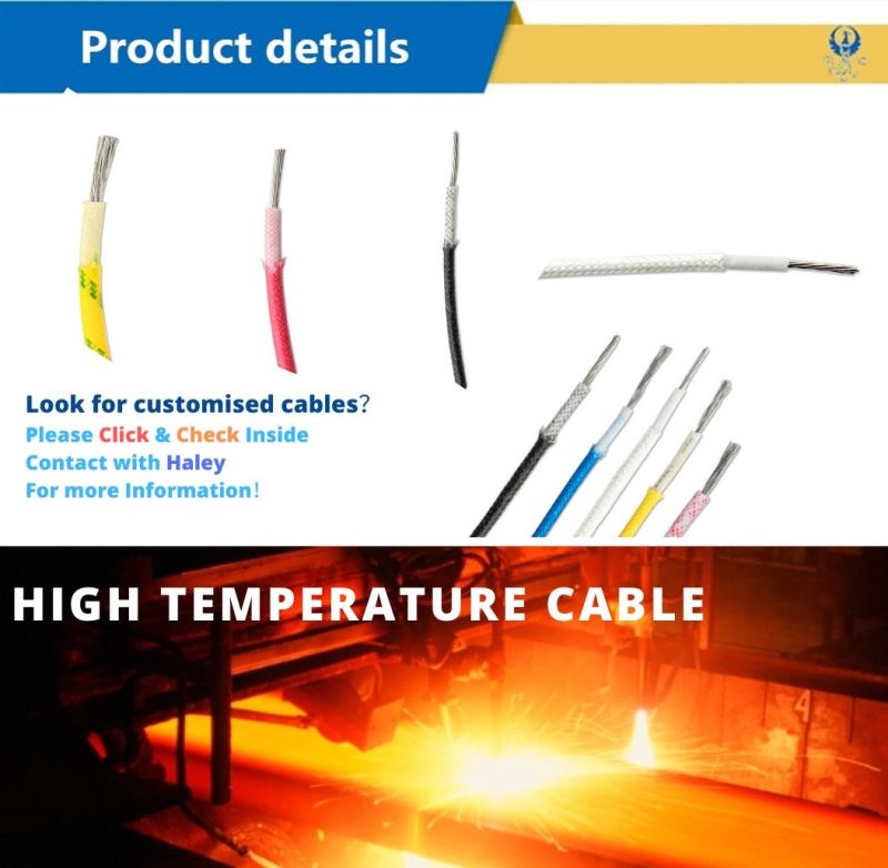 Fiberglass Braided Silicone Cable Silicone Rubber Tube Braided Structure Wire