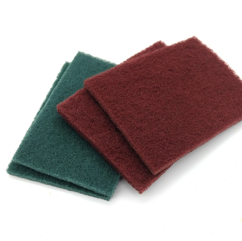 OEM Raw Material Green Scouring Pad Kitchen Cleaning Pad Roll