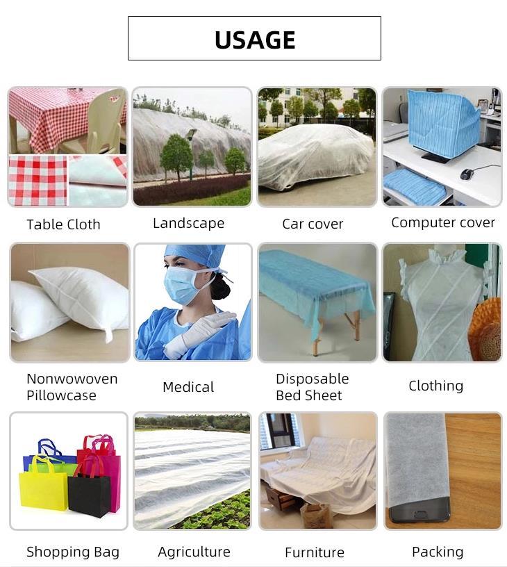 Environmental Disposable Raw Material 100%PP Melt-Blown SMS Spunbonded Nonwoven Fabric