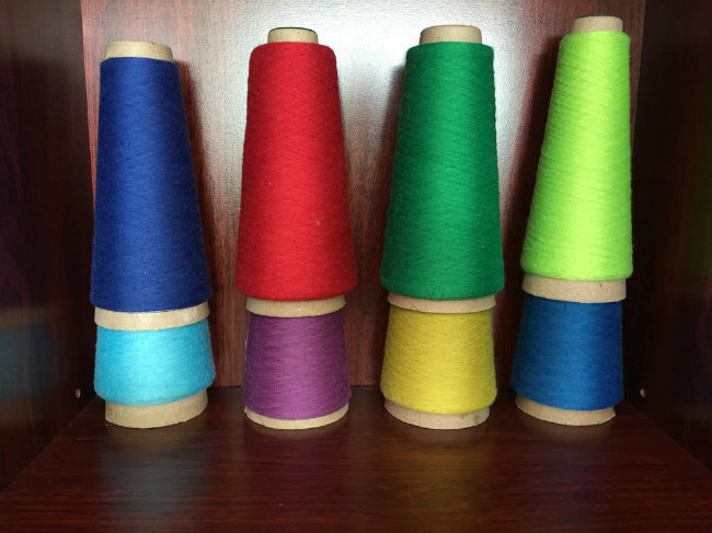 Colored Polyester Spun Yarns for Spinning