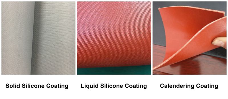 Silicone Impregnation Fabric Breathable Silicone Rubber Coated Fiberglass Cloth