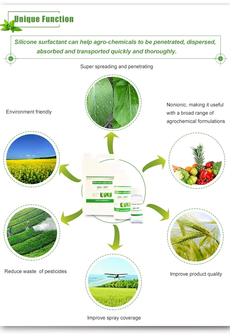QS-307 Agro Silicone Adjuvant/ Penetrating Agent /Spreading Agent/Wetting Agent (CAS No.: 27306-78-1)