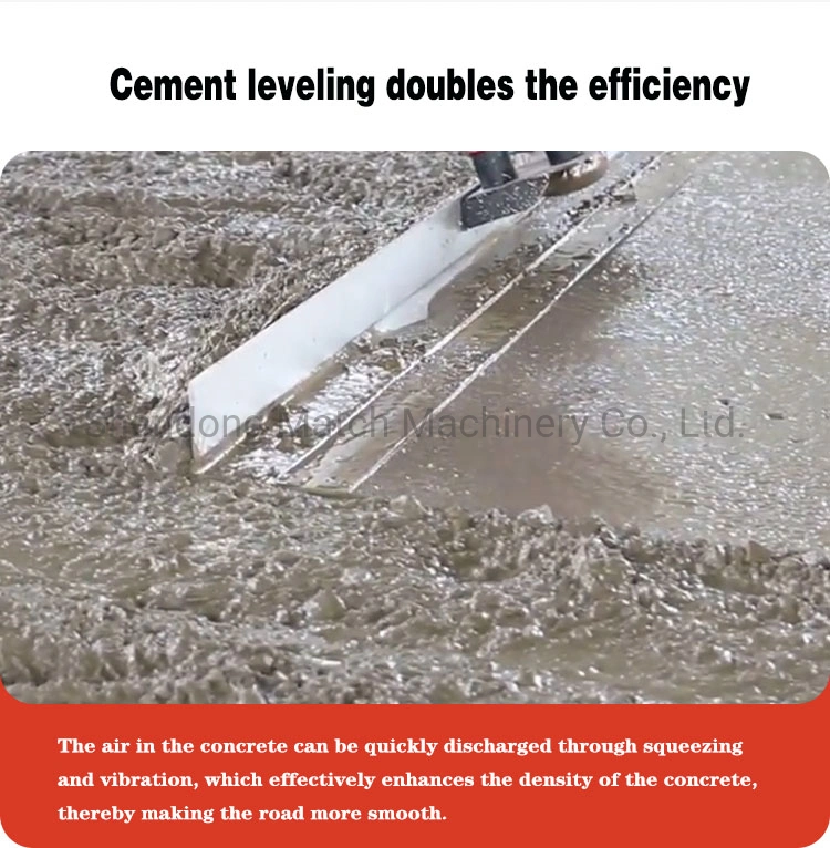 Vibrating Leveling Ruler Concrete Leveling Machine Gasoline Finishing Leveling Concrete Pavement Flat Vibrating Ruler