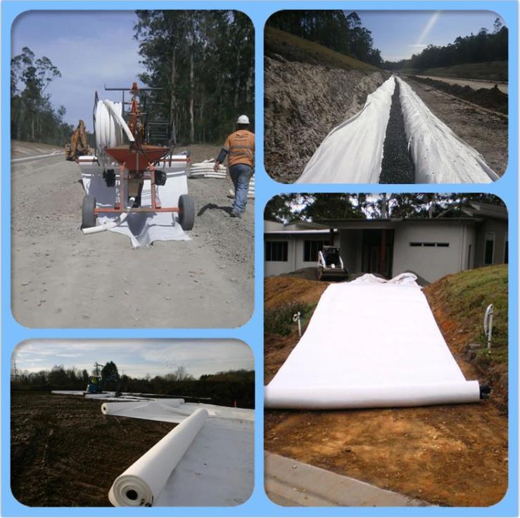 for Landfill Project Nonwoven Short Fiber Drainage & Filter Fabric / Geotextile Fabric