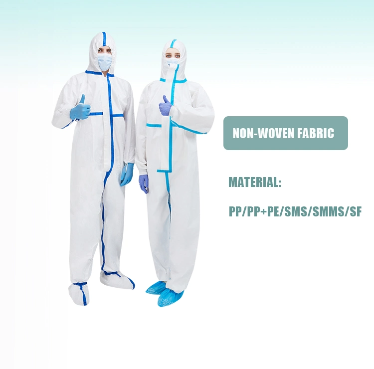 Coverall Coverall Antistatic Fabric Disposable PP Coverall Type 5 Type 6 From China Factory