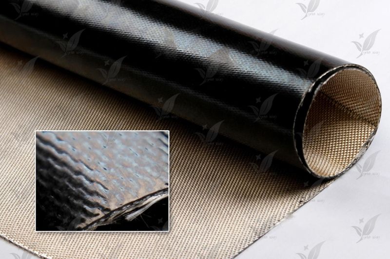 Black Colour Silicon Coated Fiberglass Fabric for Fabric Joint