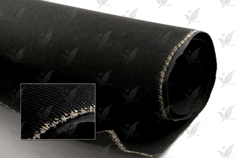 Black Colour Silicon Coated Fiberglass Fabric for Fabric Joint